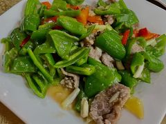 尖椒炒牛肉-龙记烤鸭店(新民路店)