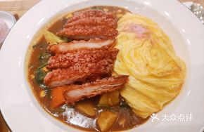 Sakura Fried Chicken Cutlet Omelette Rice
