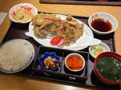 大盛牛舌天妇罗定食-味太助·银饭食堂(中华城店)