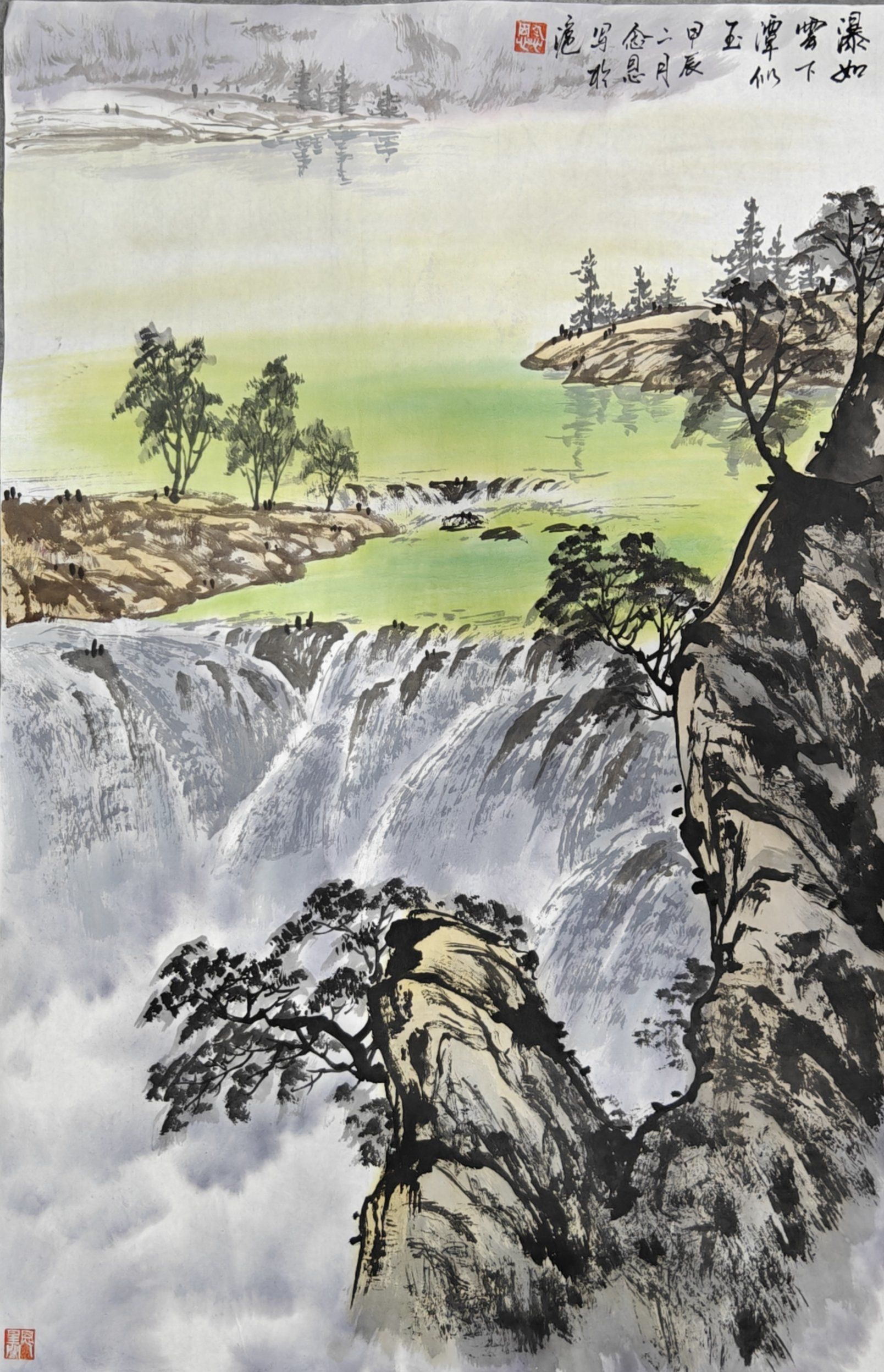 想学山水画的大朋友和小朋友都来玉兰花开国学馆吧