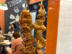 烤鸡皮-宝记烧烤·碳锅羊肉·羊蝎子火锅·夜食社(文体路创始店)