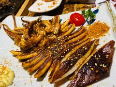 现烤整只大鱿鱼-小川洋风料理(街道口店)