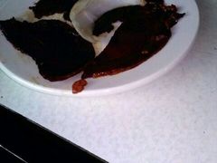 牛肉一份只有这几片哦-大槐树烤肉馆