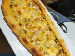 库什巴舍尔牛肉粒皮塔-伊斯坦布尔土耳其清真咖啡餐厅