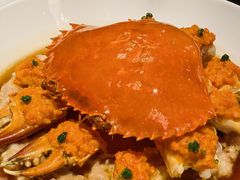 玫瑰油醋汁和乐蟹蒸手打肉饼-广州文华东方酒店·江-由辉师傅主理