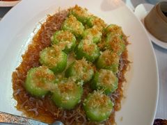 金蒜瑶柱蒸广东丝瓜-莉莉海堂HAITANG·烤鸭(国贸商城店)
