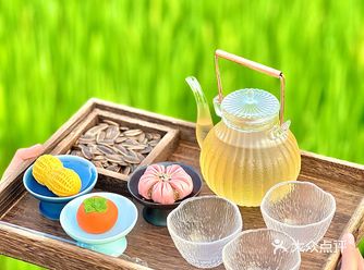 逃离城市稻田里的下午茶