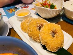 炸虾饼配泰国梅子酱-帕蓝·暹罗料理(曲阳店)