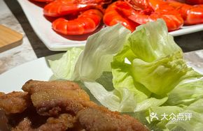 Golden Garlic Shrimp Sauce Pork