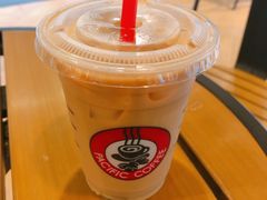 燕麦奶拿铁-太平洋咖啡(五月花店)
