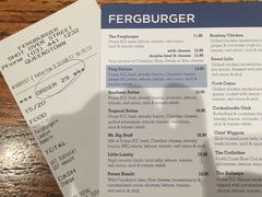 菜单-Fergburger(皇后镇店)