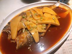黄鱼烩年糕-绿茶餐厅(松江万达店)