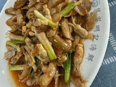 姜葱炒圣子-明记海鲜大排档(巽寮湾店)