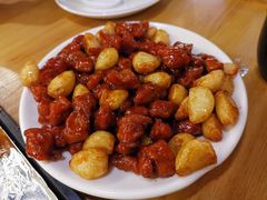 黑蒜子牛肉粒-陈傻子餐厅(世纪都会店)