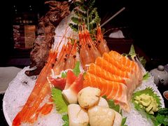 三文鱼刺身-上井料理黑金店(IFS国金中心店)