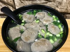 牛肉饼汤-汕尾小吃铜盘推(埔尾篮球场店)
