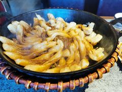 排骨豆角卷子-华盛园卷子王农家菜水库鱼