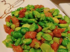 蚕豆瓣炒猪颈肉-唐拉雅秀酒店-唐苑中餐厅