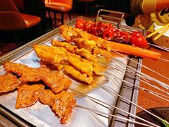 烤红烧肉鹌鹑蛋-曼听小寨海鲜烧烤·大连辣炒大王(盖州街店)