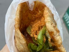 -小红车炸蛋葱油饼