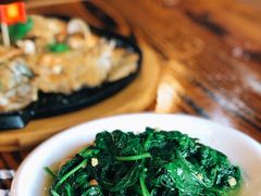 炒地瓜叶-百年银屏蚝烙·潮汕菜·非遗(乐山店)