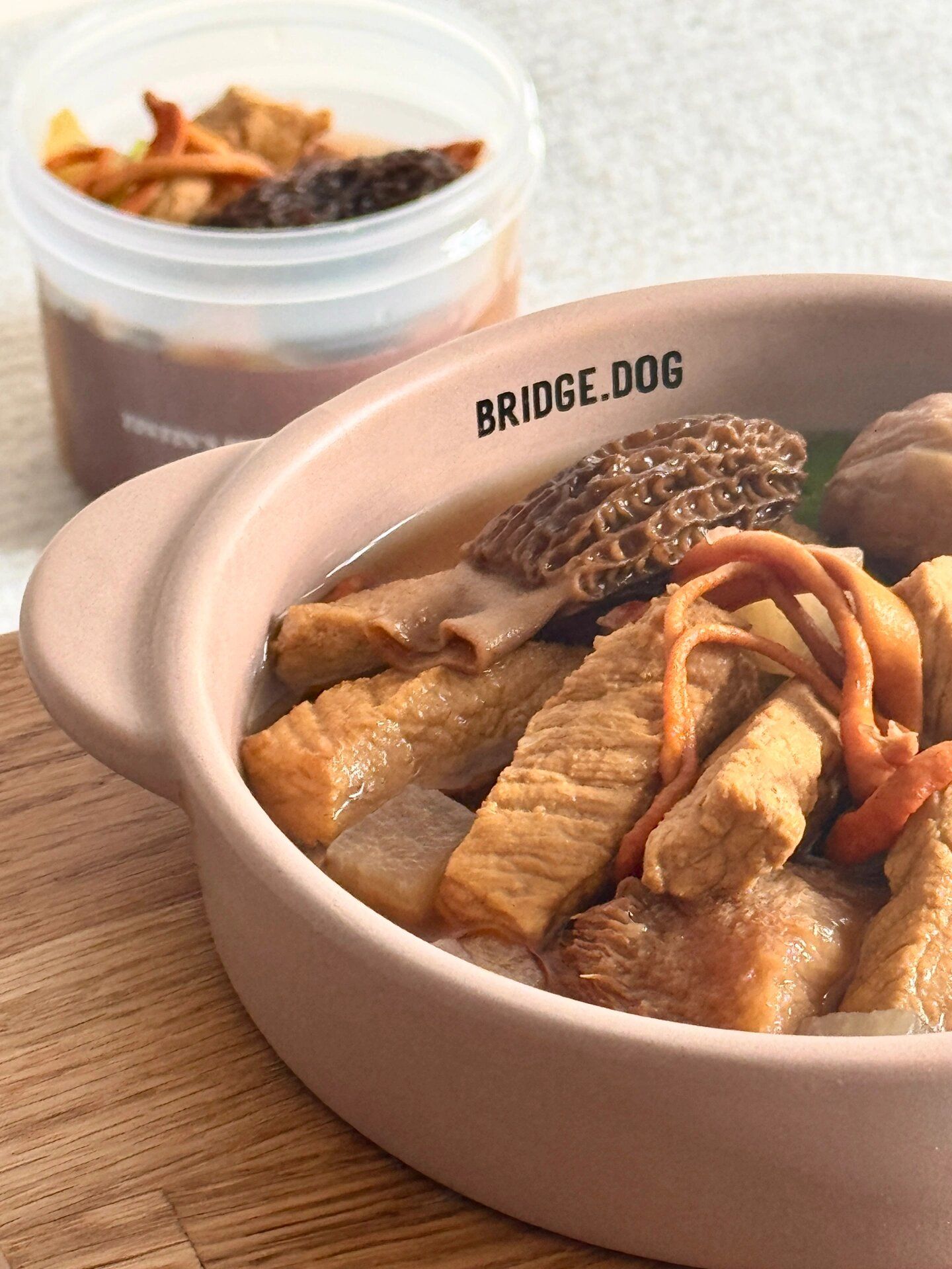 宠物鲜食 板栗菌菇大骨高汤