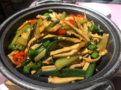 秋葵炒山笋-天厨妙香素食餐厅(清华店)
