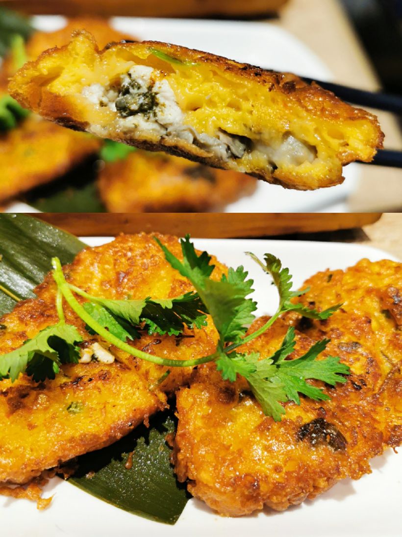 「蚝仔饼」 感觉蚝不是很新鲜的样子,味道有点怪怪.