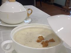奶油鲜蘑菇汤-新侨三宝乐西餐厅(崇文门店)