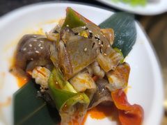 烤鱿鱼板-正苑26年海鲜烤肉•牛尾汤汤饭(东港店)