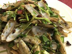 辣炒蛏子-鑫渔港海鲜本地菜·山海关浑锅(东戴河店)