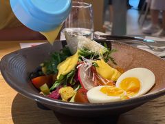 托斯卡尼蔬菜沙拉配酸奶芒果汁-原石牛扒·约会餐厅(龙城万科里店)