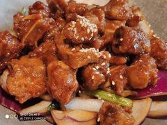 蒜香蜜汁排骨-绿茶餐厅(蓝色港湾店)