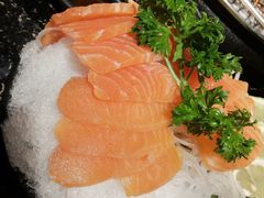 三文鱼刺身-九田家黑牛烤肉料理(珠江摩尔店)