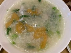 菜心鱼片粥-弘雅饭店
