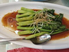 白灼菜心-鹊华居·地道鲁菜·海鲜·融合味(大明湖店)