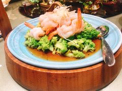 姜汁虾球宝塔菜-好福记饭店(红梅公园店)