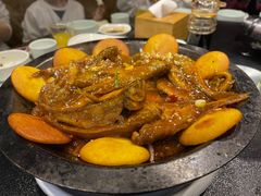 平锅黄鱼贴饼子-李记饺子·熏酱东北菜(欢乐谷店)