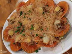 蒜蓉粉丝蒸扇贝-明记海鲜大排档(巽寮湾店)