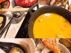 -鲜入围煮花胶鸡海鲜火锅