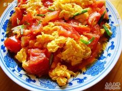 番茄炒土鸡蛋-老根农家饭店