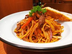 黑椒牛柳炒意面-魏斯理汉堡(西安沣东吾悦店)