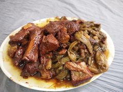 豆角 排骨-尹记餐馆(花园店)