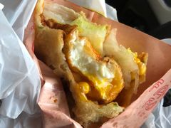 -小红车炸蛋葱油饼