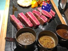 澳洲特拉克拉西冷牛排-蜜桃花开·中西融合菜E&W(南长街店)