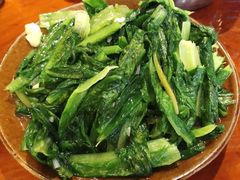 炒山野菜（蒲公英叶）-苗湘食府(十年店)