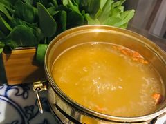 生烫鸡毛菜-卢大鲜鱼头捞饭(美利广场店)