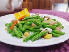 四季豆炒鱼松-品鱼庄酒家(新世界大酒店店)