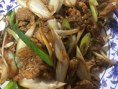葱爆羊肉-新月斋(豆瓣胡同店)