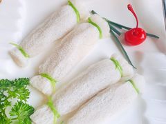 竹笙虾卷-大匠工房古船木艺术餐厅·猪肚鸡专门店(长白仙岛店)